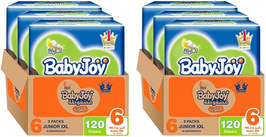 Babyjoy Culotte, Size 6, Junior XXL, 16+ Kg, Mega Box