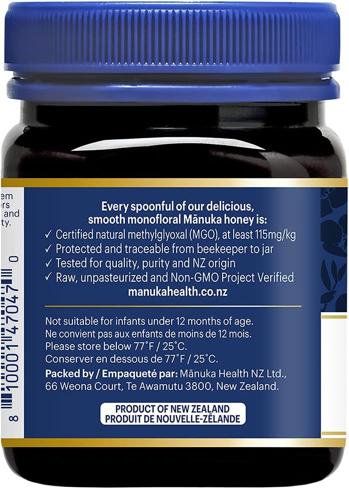 Premium Manuka Honey MGO 115+| Certified UMF 6+ Bronze 250g