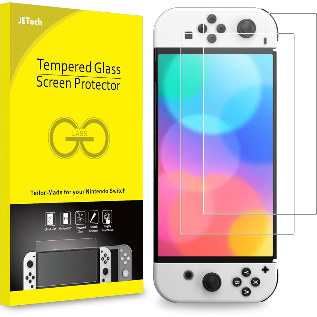 JETech Screen Protector for Nintendo Switch 2 2025, 9H Tempered Glass Film, Anti-Scratch, HD Clear, 2-Pack