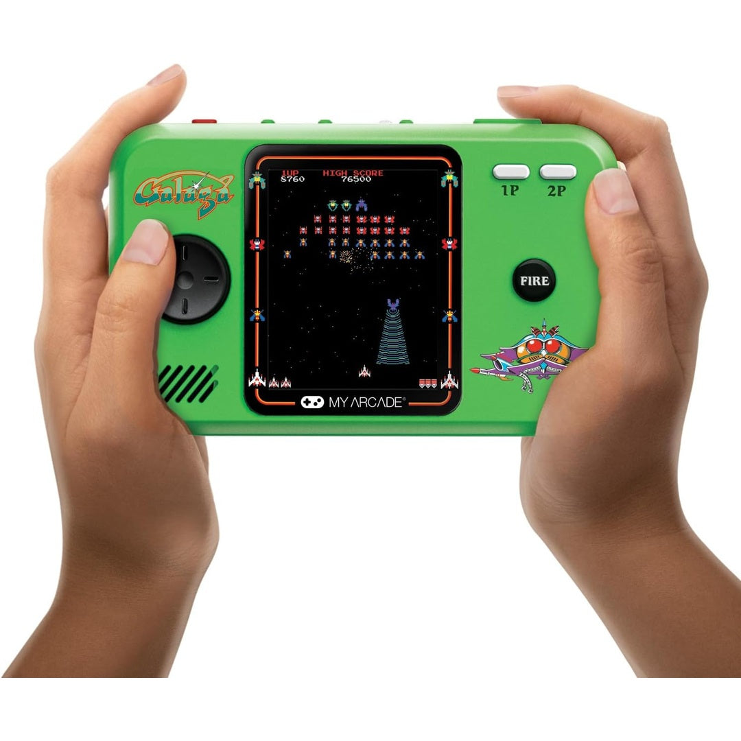 My Arcade Galaga/Galaxian Pocket Player Pro: Portable Video Game System with 2 Games, 2.75" Color Display, Ergonomic Design