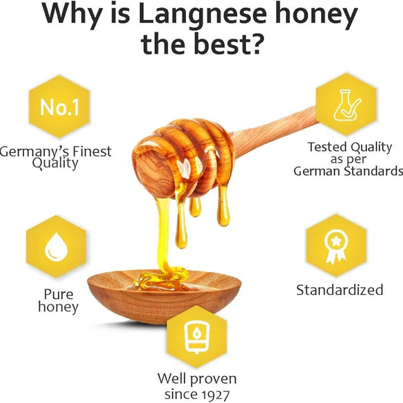 Langnese Golden Clear Pure Bee Honey 250 G