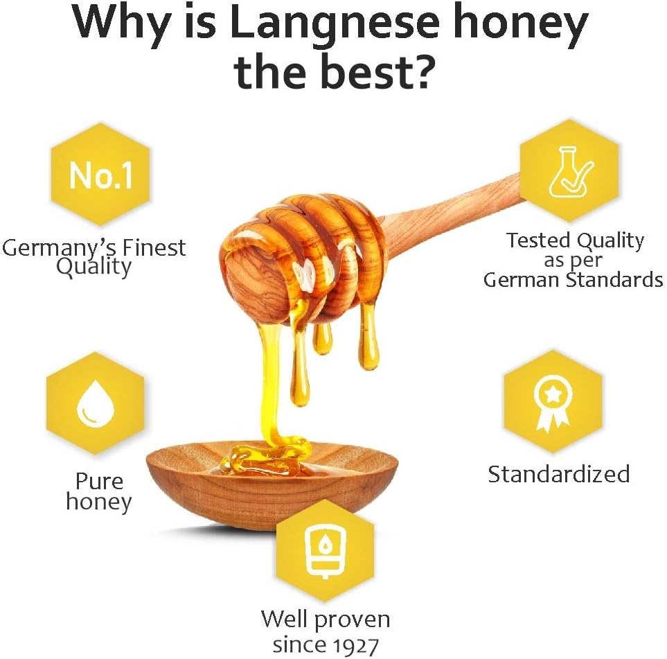 Langnese Golden Clear Pure Bee Honey 250 G