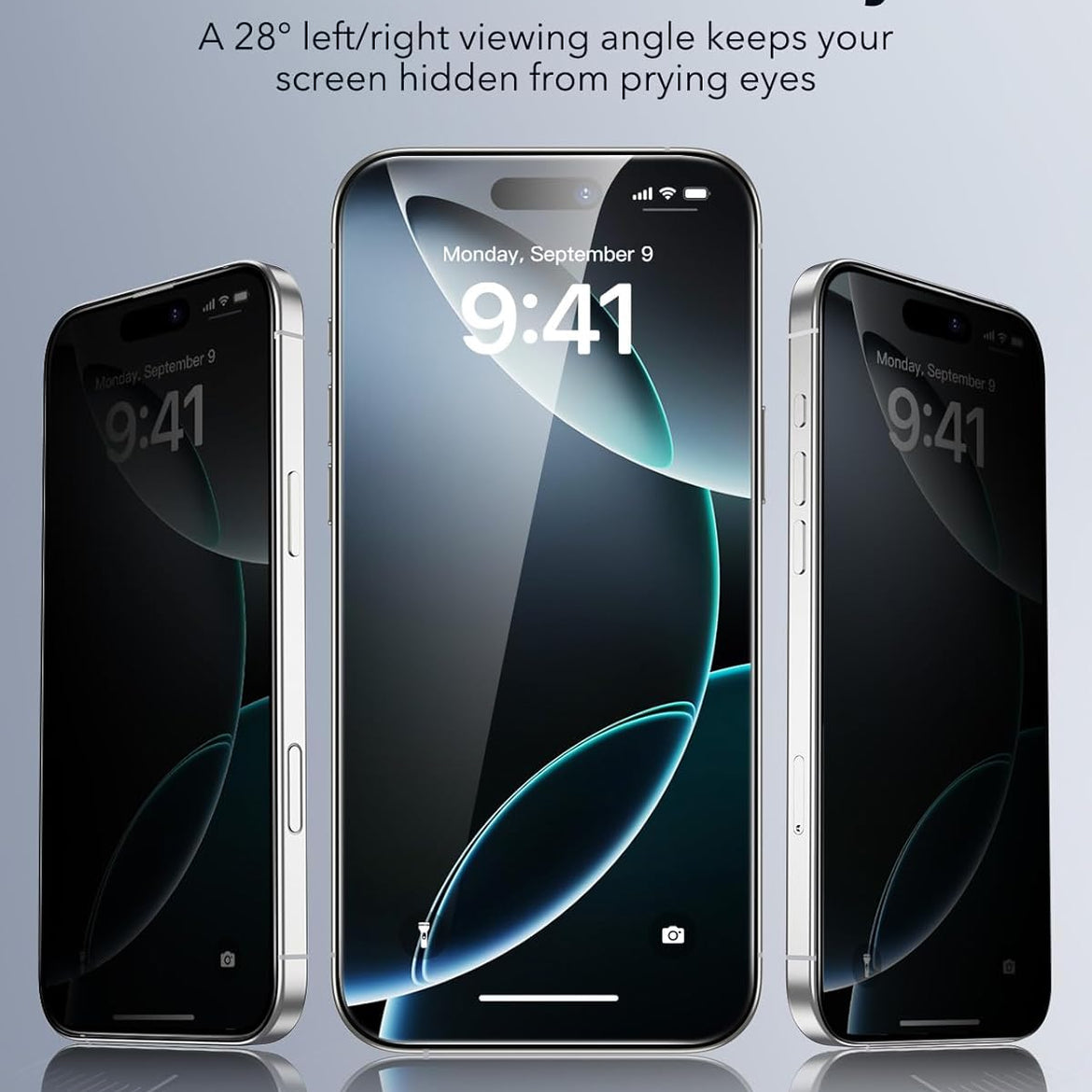 ESR 3 Pack for iPhone 17 Pro Max Screen Protectors, High Clarity, 9H Hardness Scratch Resistant, Military-Grade Tempered Glass, Shatterproof, Screen Guard with Easy Installation Tool