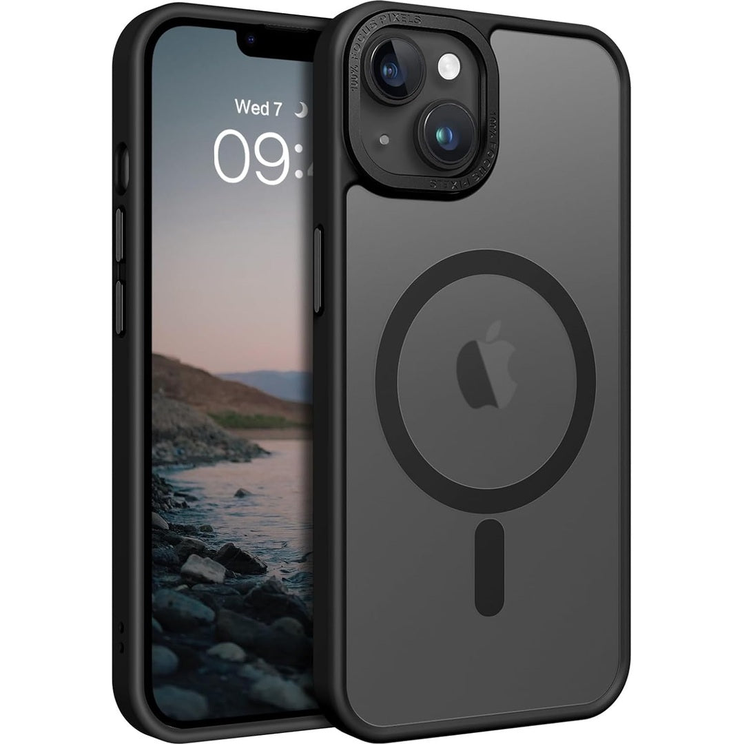 Eligo Magnetic Case for iPhone 11, Compatible with MagSafe Shockproof Protection Cover, Translucent Matte Phone Case with Strong Magnet, Slim Case for Apple 11 6.1 Inch (2019)(Black)