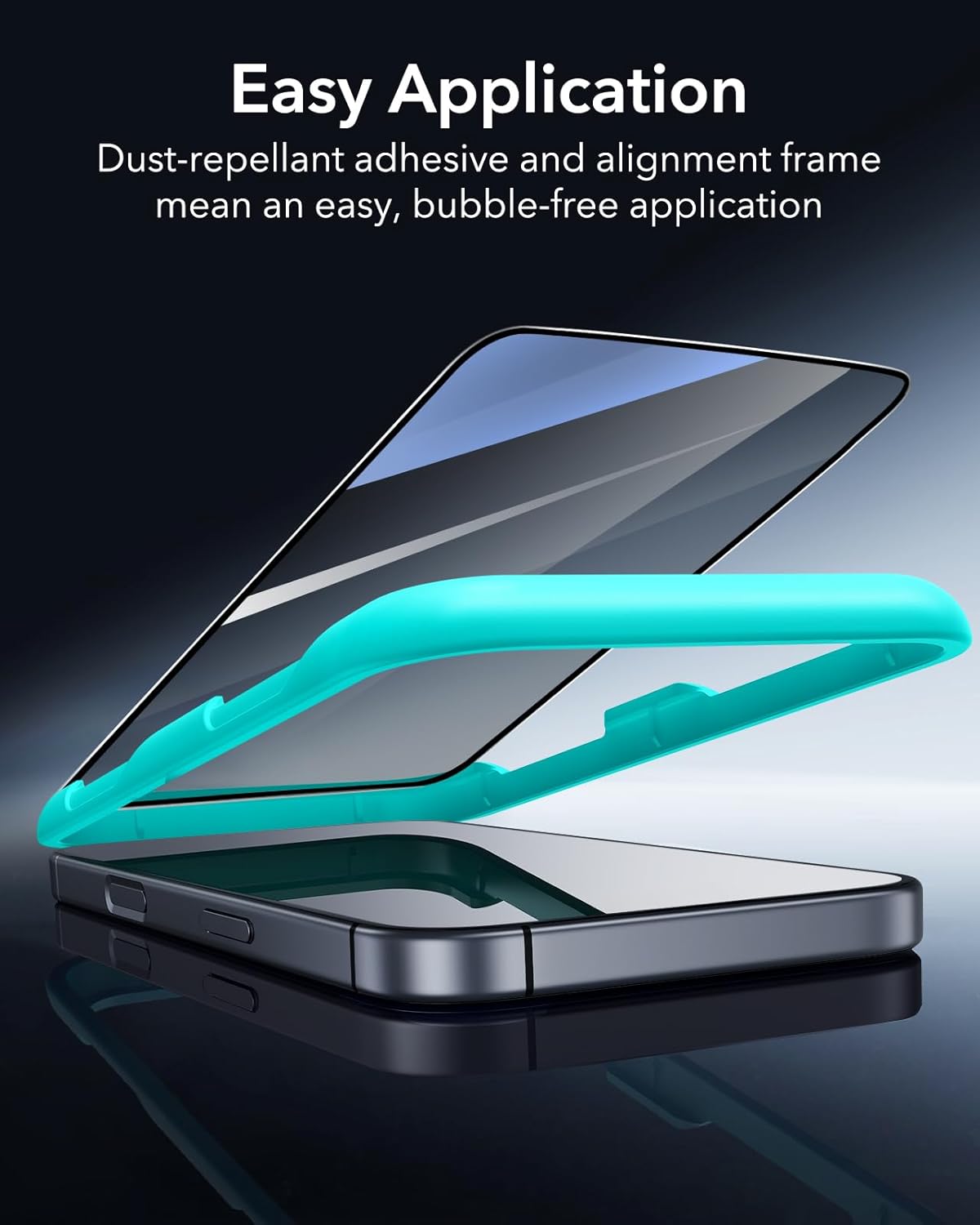 ESR 3 Pack for iPhone 17 Pro Max Screen Protectors, High Clarity, 9H Hardness Scratch Resistant, Military-Grade Tempered Glass, Shatterproof, Screen Guard with Easy Installation Tool