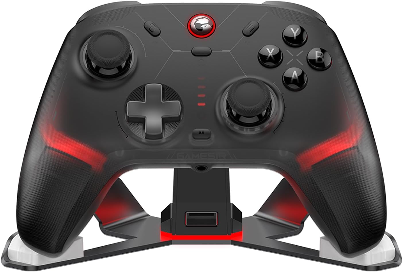 GameSir Cyclone 2 Multiplatform Wireless Controller- TMR Electromagnetic Joysticks&Hall Effect Switch triggers,6-axis Gyro Gaming Controller for Switch/PC/iOS/Android/Steam (Shadow Black Bundle)