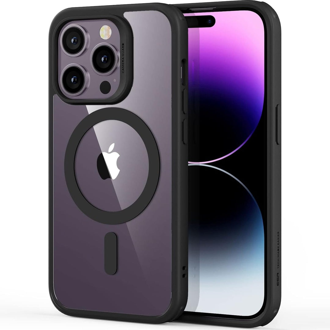 ESR for iPhone 14 Pro Max Case, MagSafe Phone Case Supports Magnetic Wireless Charging, Shockproof Military-Grade Protection, Scratch-Resistant Back, Classic Hybrid Cover for iPhone 14 Pro Max, Black