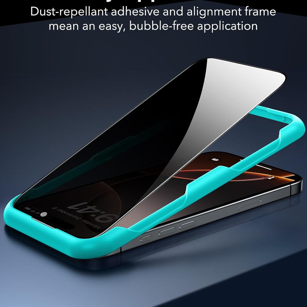 ESR 3 Pack for iPhone 17 Pro Max Screen Protectors, High Clarity, 9H Hardness Scratch Resistant, Military-Grade Tempered Glass, Shatterproof, Screen Guard with Easy Installation Tool