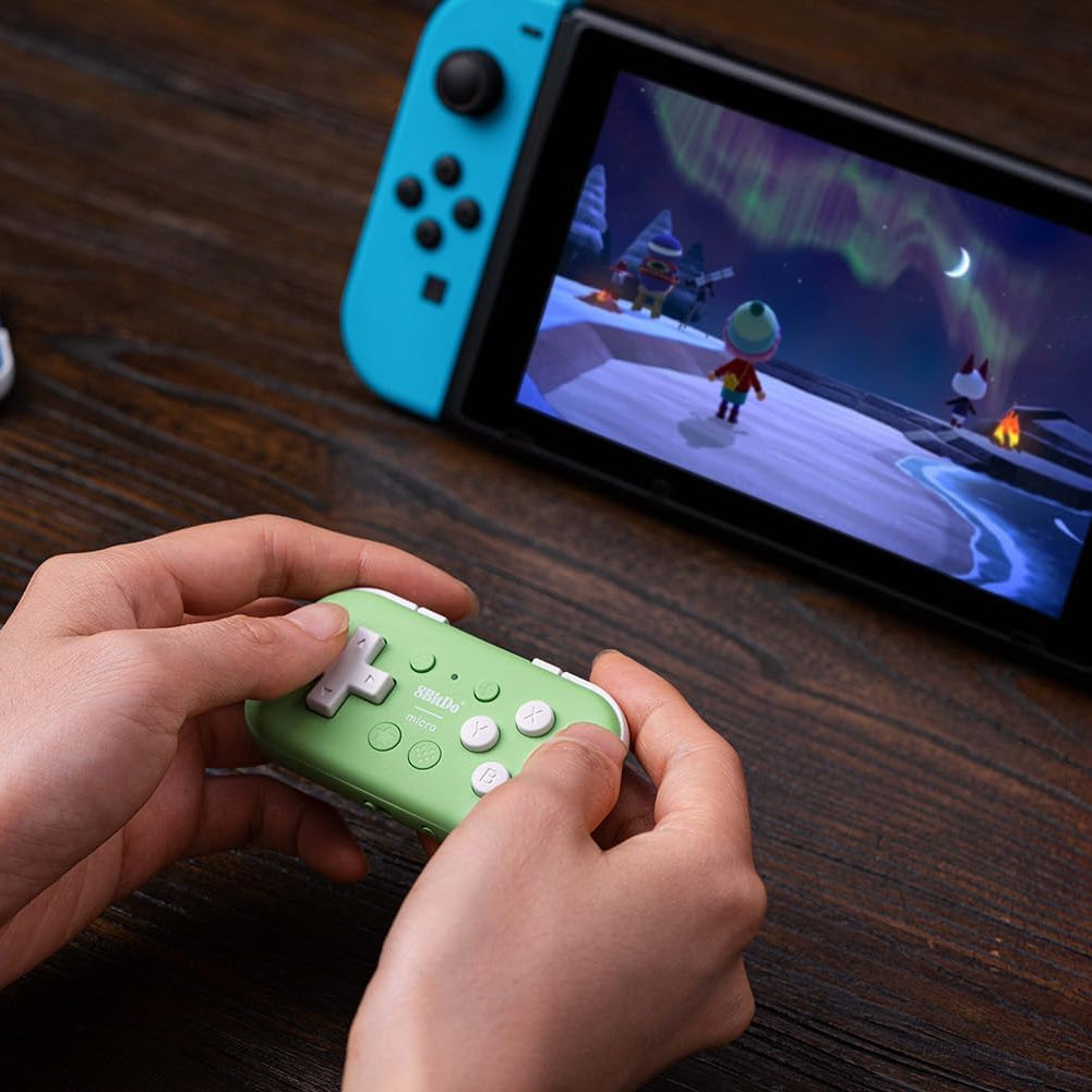 Nargos 8Bitdo Zero 2 Bluetooth Key Chain Sized Mini Controller for Nintendo Switch, Windows, Android and macOS (Yellow Edition)