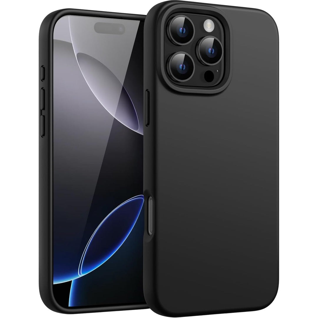 JETech Liquid Silicone Case for iPhone 16 Pro Max 6.9-Inch, Silky Soft Touch Full-Body Protective Phone Case, Anti-Scratch Shockproof Cover with Microfiber Lining (Natural Titanium)