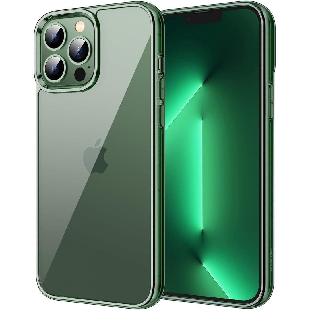 JETech Case for iPhone 13 Pro Max 6.7-Inch, Non-Yellowing Shockproof Phone Bumper Cover, Anti-Scratch Clear Back (Clear)