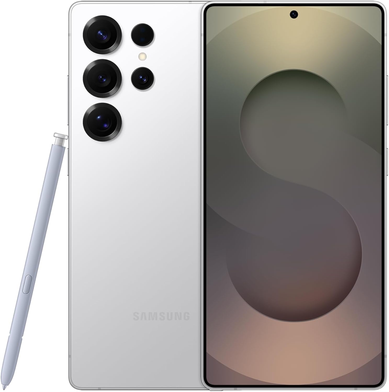 Samsung Galaxy S25 Ultra AI Phone, 256GB Storage, 12GB RAM, Titanium Silverblue, Android Smartphone, 200MP Camera, S Pen, Long Battery Life (KSA Version)