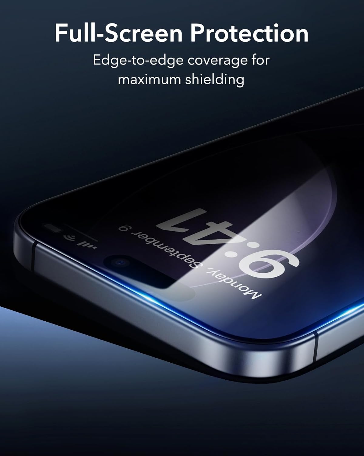 ESR 3 Pack for iPhone 17 Pro Max Screen Protectors, High Clarity, 9H Hardness Scratch Resistant, Military-Grade Tempered Glass, Shatterproof, Screen Guard with Easy Installation Tool