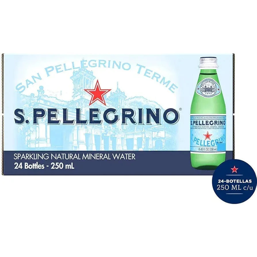 San Pellegrino Sparkling Natural Carbonated Mineral Water, 250 ml
