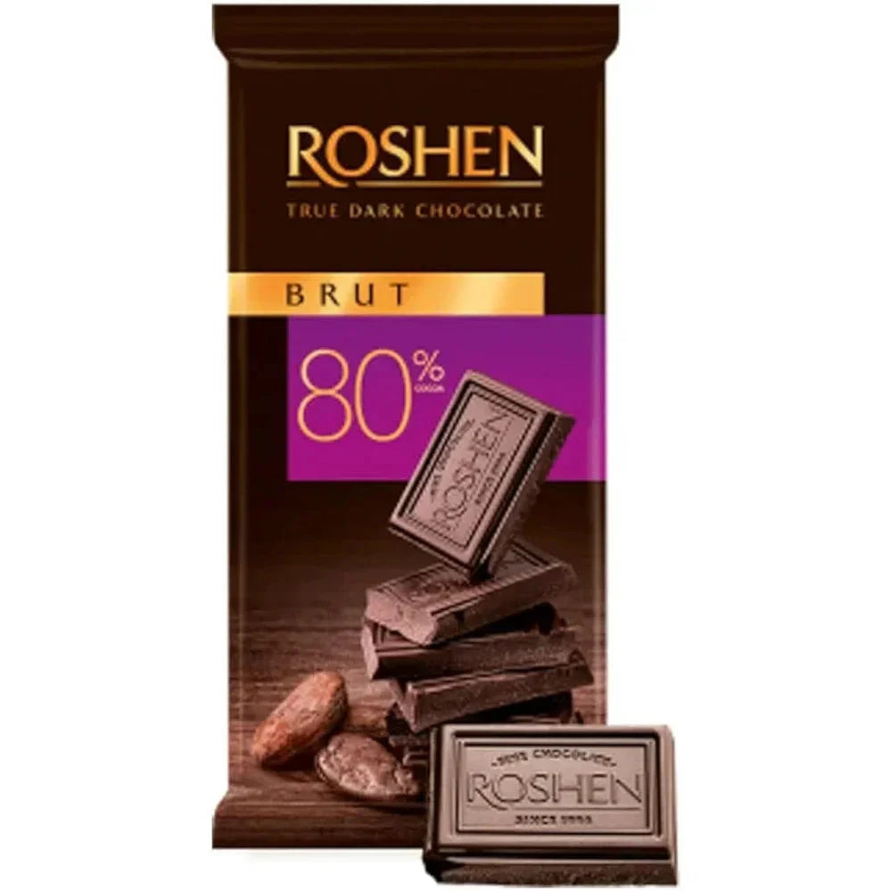 Roshen СHOCOLATE DARK BRUT 80% 85g