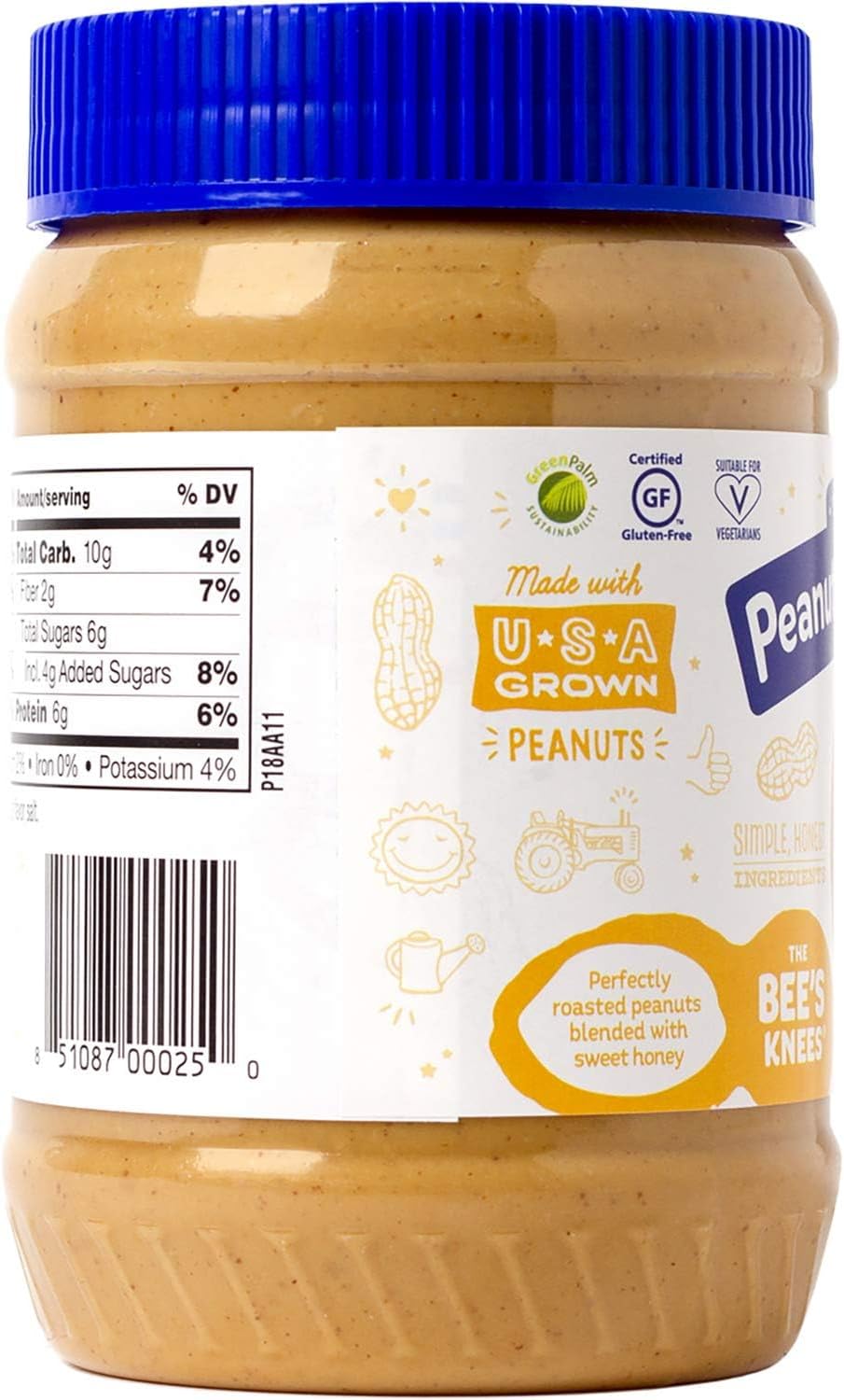 Peanut Butter & Co The Bee's Knees Peanut Butter Spread, 454G