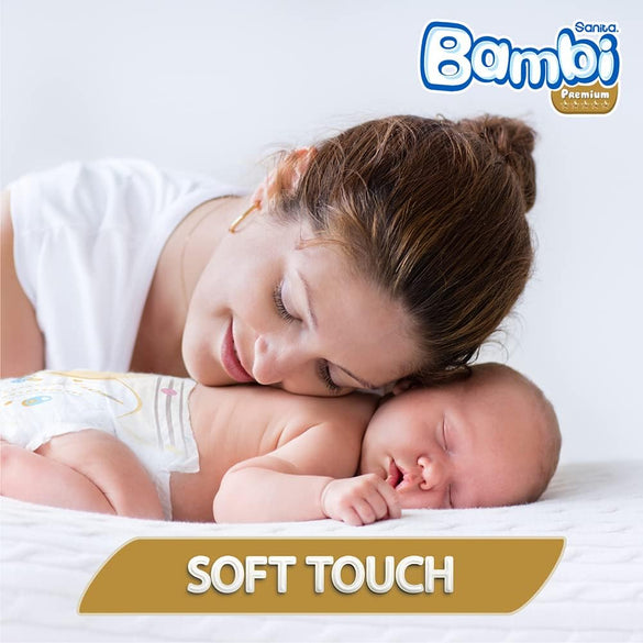 Sanita Bambi , Size 1, Newborn, 2-4 kg, 304 Diapers
