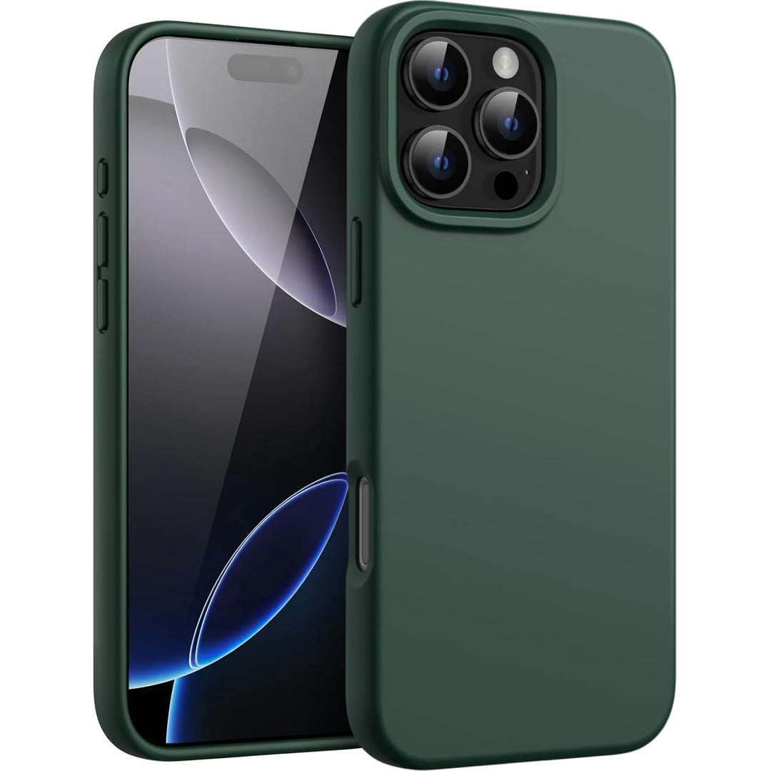 JETech Liquid Silicone Case for iPhone 16 Pro Max 6.9-Inch, Silky Soft Touch Full-Body Protective Phone Case, Anti-Scratch Shockproof Cover with Microfiber Lining (Natural Titanium)