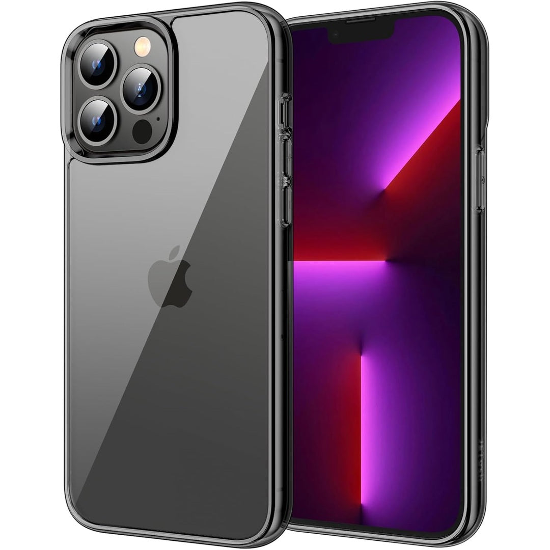 JETech Case for iPhone 13 Pro Max 6.7-Inch, Non-Yellowing Shockproof Phone Bumper Cover, Anti-Scratch Clear Back (Clear)