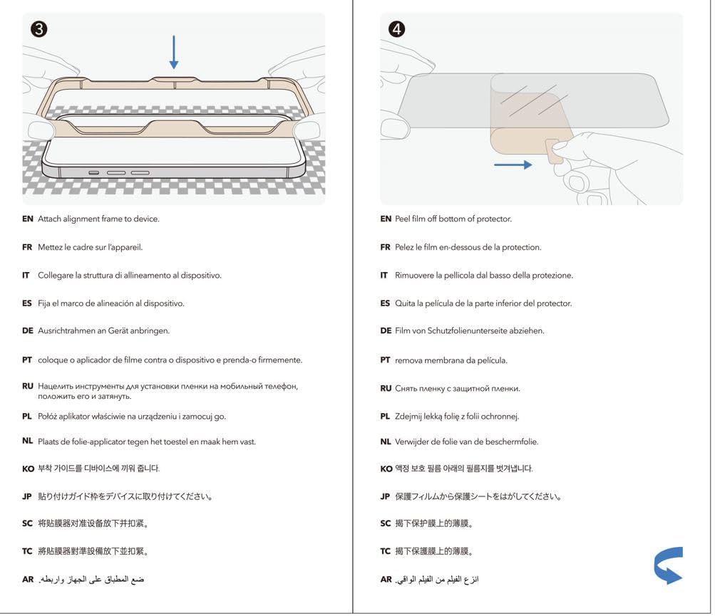 ESR 3 Pack for iPhone 17 Pro Max Screen Protectors, High Clarity, 9H Hardness Scratch Resistant, Military-Grade Tempered Glass, Shatterproof, Screen Guard with Easy Installation Tool