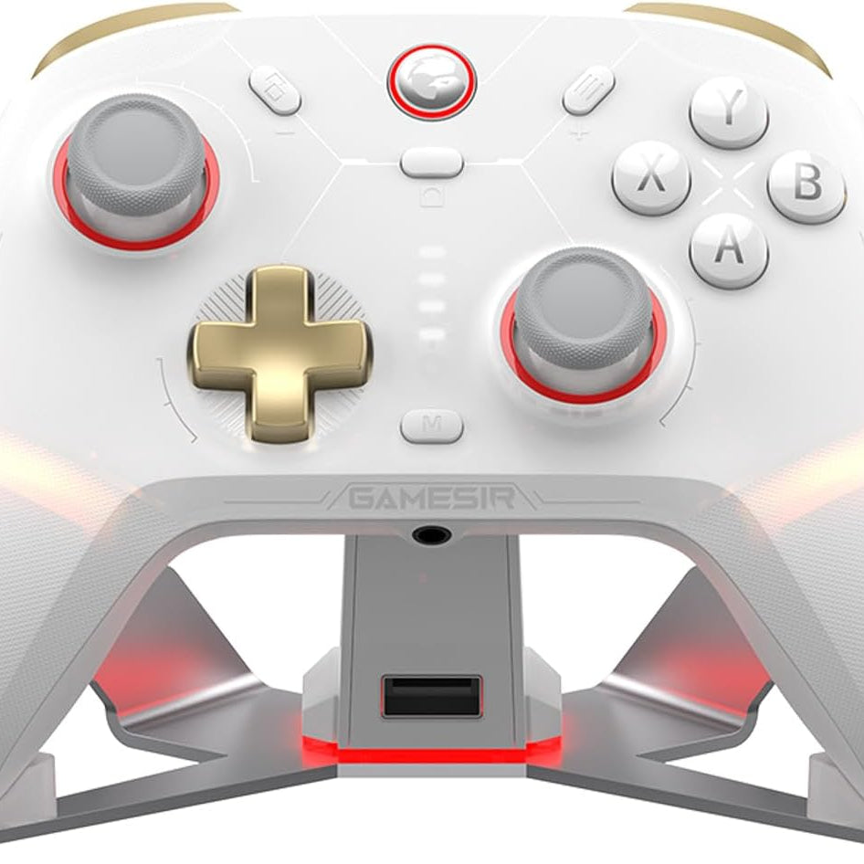 GameSir Cyclone 2 Multiplatform Wireless Controller- TMR Electromagnetic Joysticks&Hall Effect Switch triggers,6-axis Gyro Gaming Controller for Switch/PC/iOS/Android/Steam (Shadow Black Bundle)