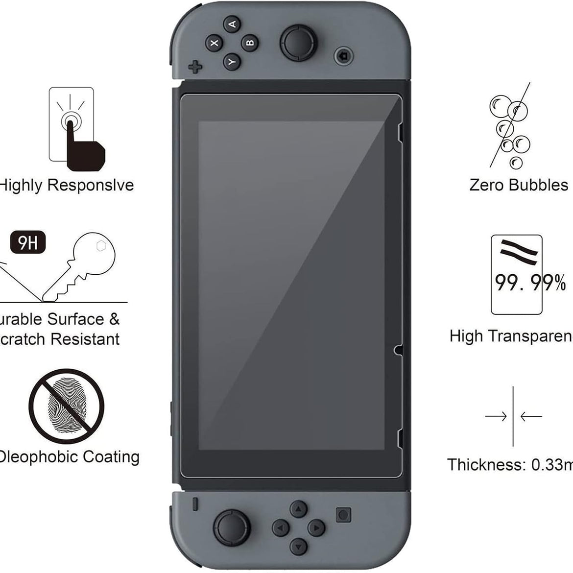 Carrying Case for Nintendo Switch OLED, Travel Carrying Case Pouch Accessories for Switch OLED, Include Screen Protector, Protective Cover Case, Data Cable, Kickstand &Thumb Grip Caps