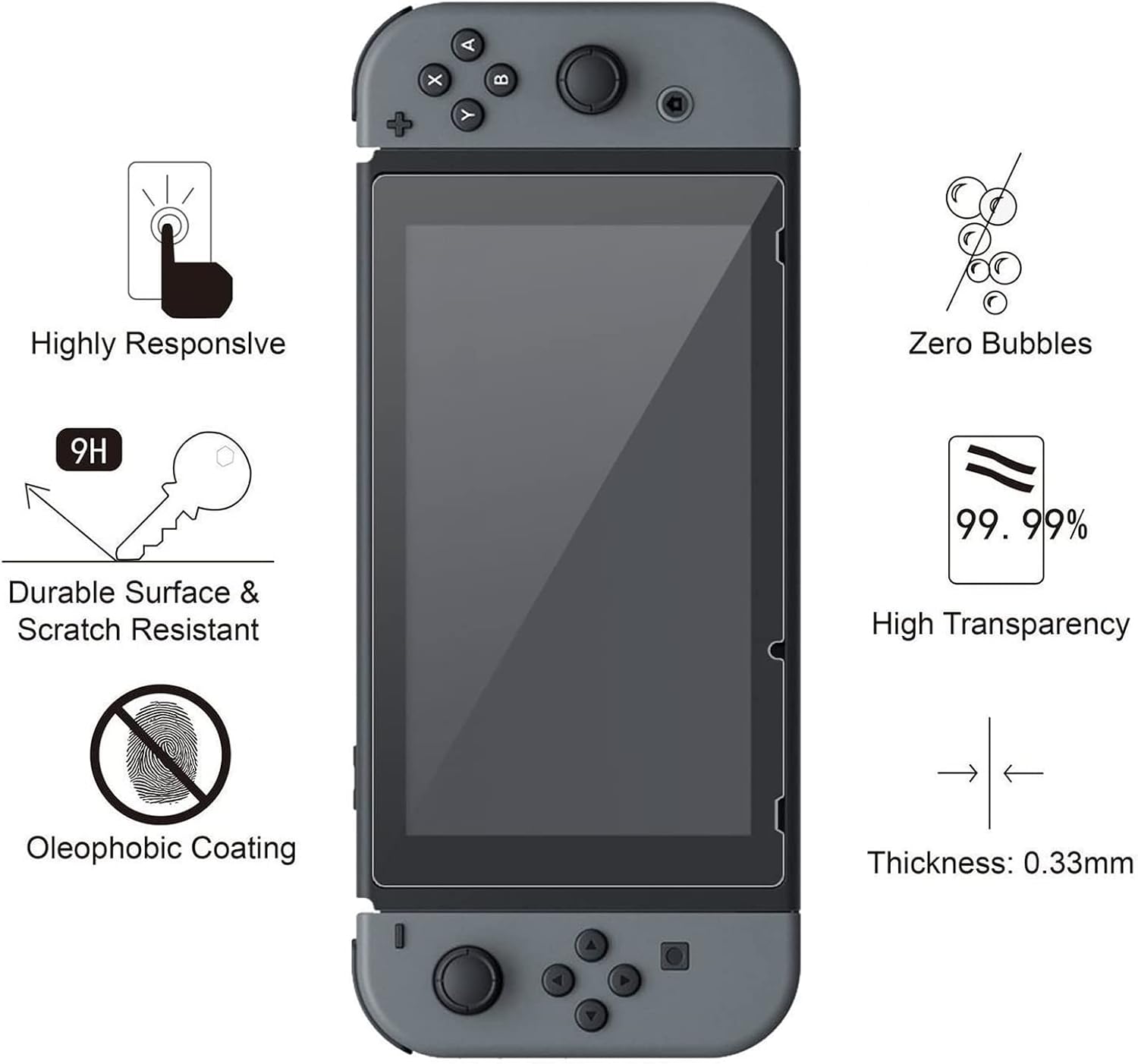 Carrying Case for Nintendo Switch OLED, Travel Carrying Case Pouch Accessories for Switch OLED, Include Screen Protector, Protective Cover Case, Data Cable, Kickstand &Thumb Grip Caps