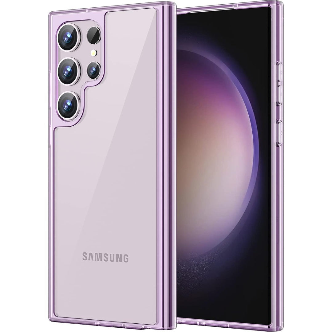 JETech Case for Samsung Galaxy S23 Ultra 5G 6.8-Inch, Non-Yellowing Shockproof Bumper Protective Phone Cover, Anti-Scratch Hard PC Back (Clear)