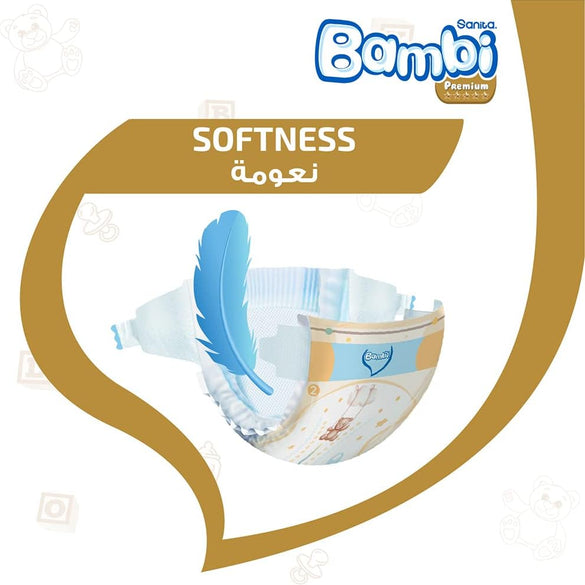 Sanita Bambi, Size 2, Small, 3-6 Kg, Value Pack, 48 Diapers
