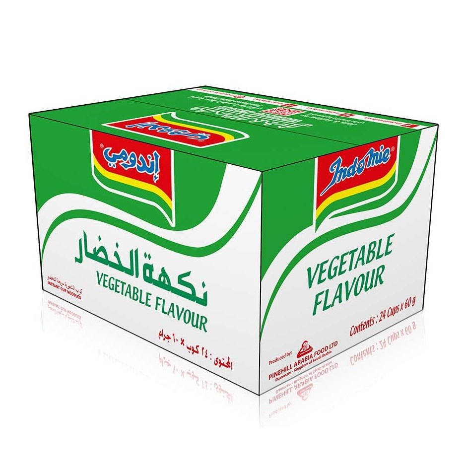 Indomie Cup Noodle Vegetable Flv, 24 X 60G - Pack Of 1, V1600