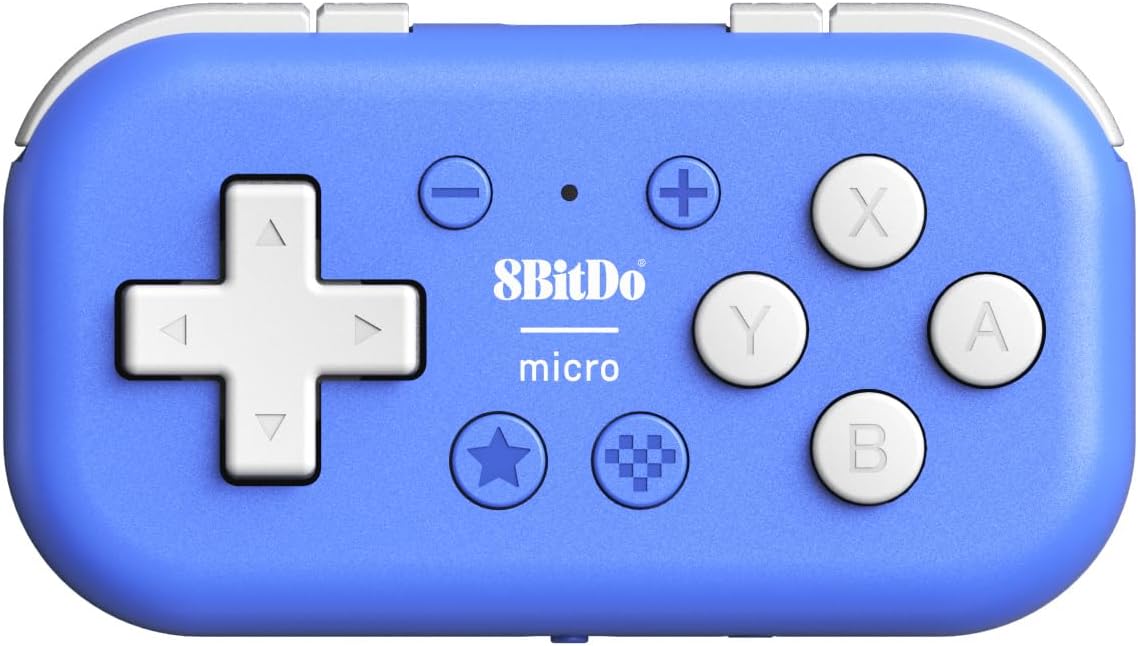 Nargos 8Bitdo Zero 2 Bluetooth Key Chain Sized Mini Controller for Nintendo Switch, Windows, Android and macOS (Yellow Edition)