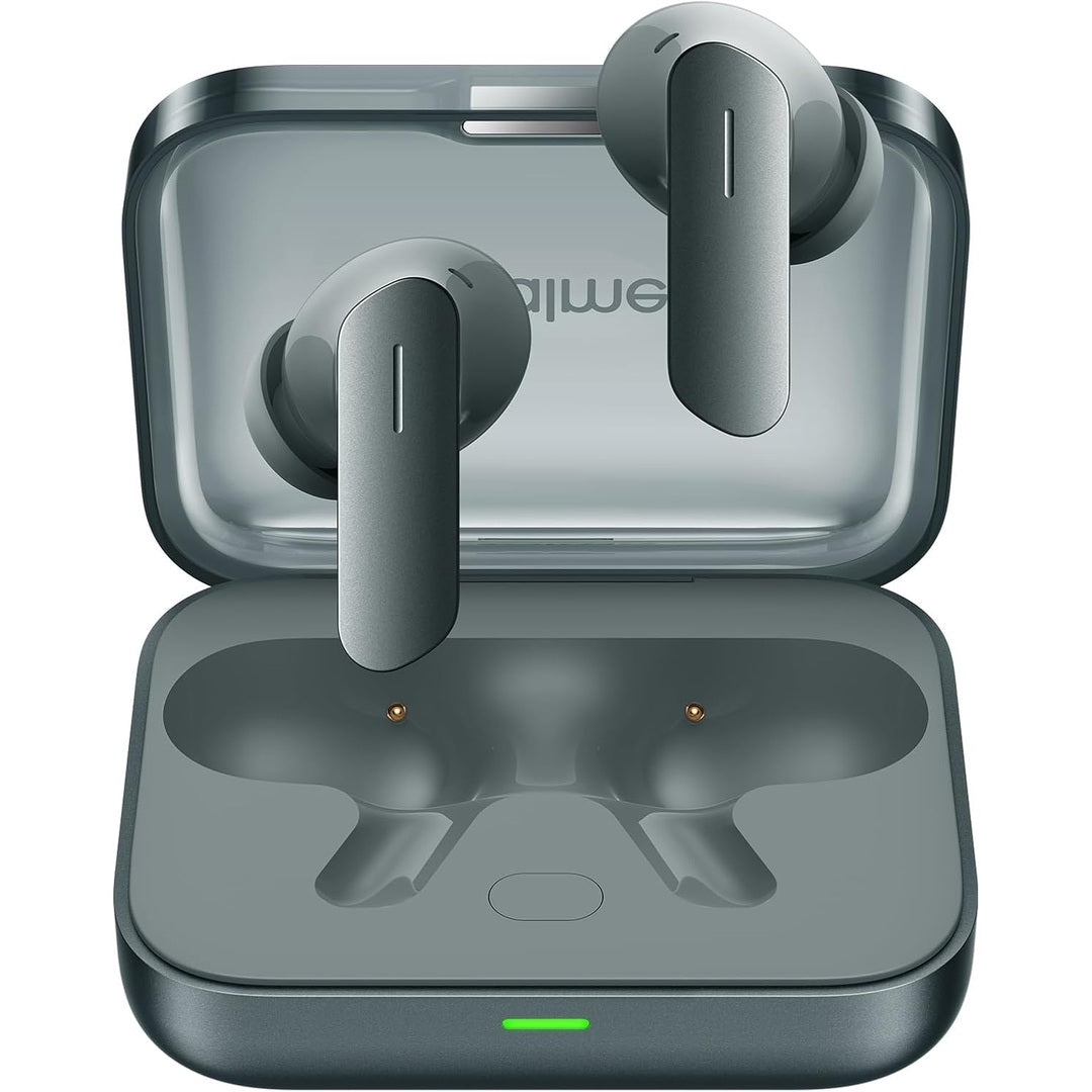 Realme Buds Air 7 | 52dB ANC | Hi-Res LHDC 5.0 | 12.4mm Deep Bass Driver | 360° Spatial Audio | 52H Playtime | 6-Mic ENC | Bluetooth 5.4 | IP55 | Fast Charging (Slate Grey)