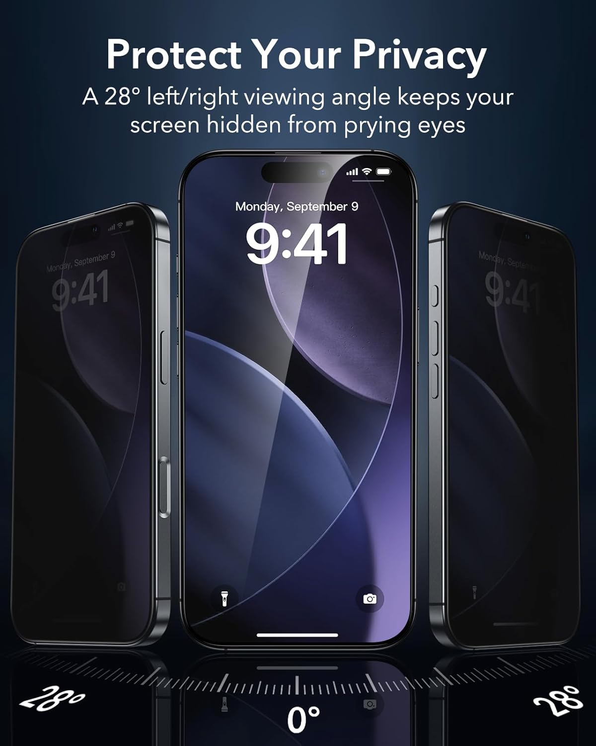 ESR 3 Pack for iPhone 17 Pro Max Screen Protectors, High Clarity, 9H Hardness Scratch Resistant, Military-Grade Tempered Glass, Shatterproof, Screen Guard with Easy Installation Tool