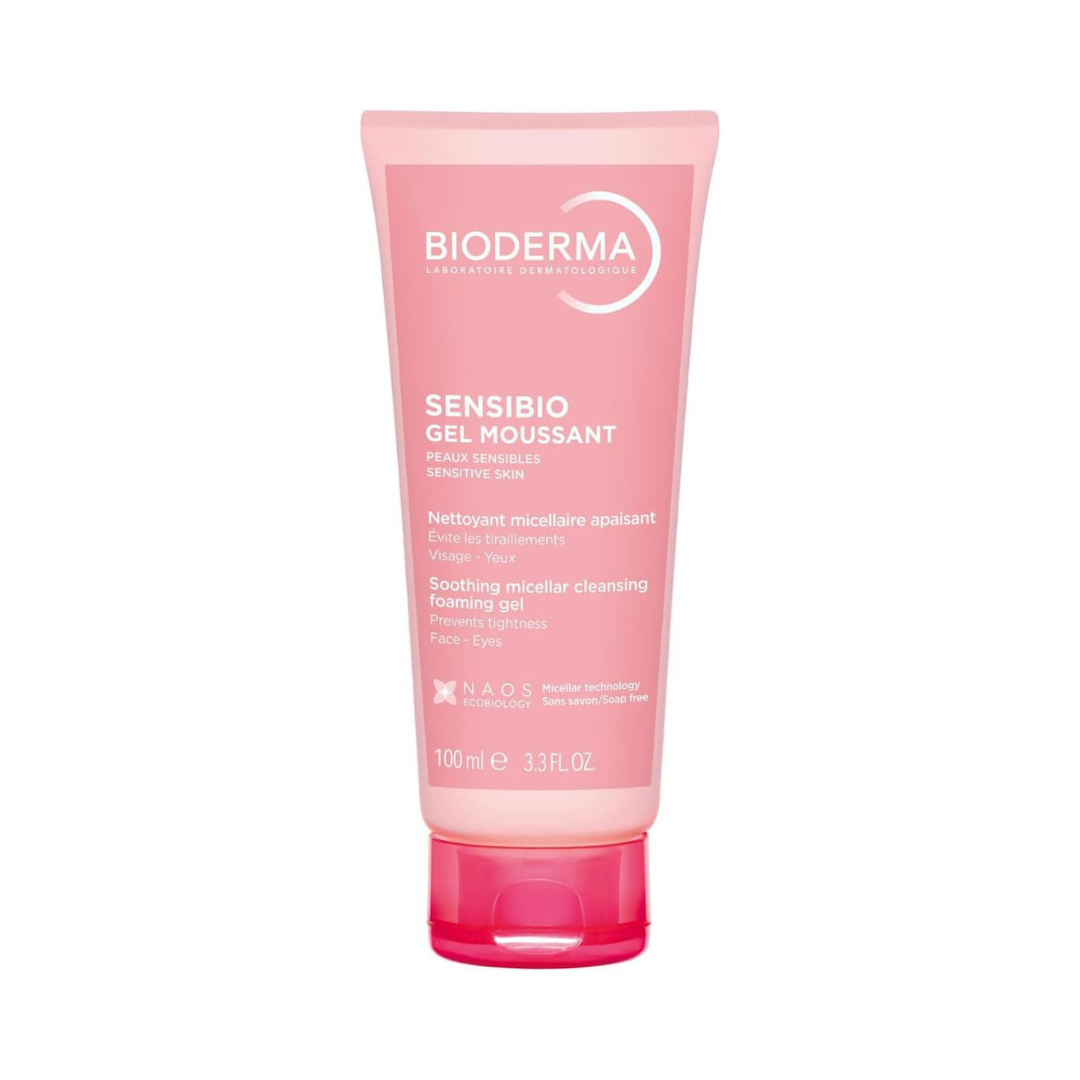 BioDerma Sensibio Soothing Micellar Cleansing Foaming Gel For Sensitive Skin, 100 ml