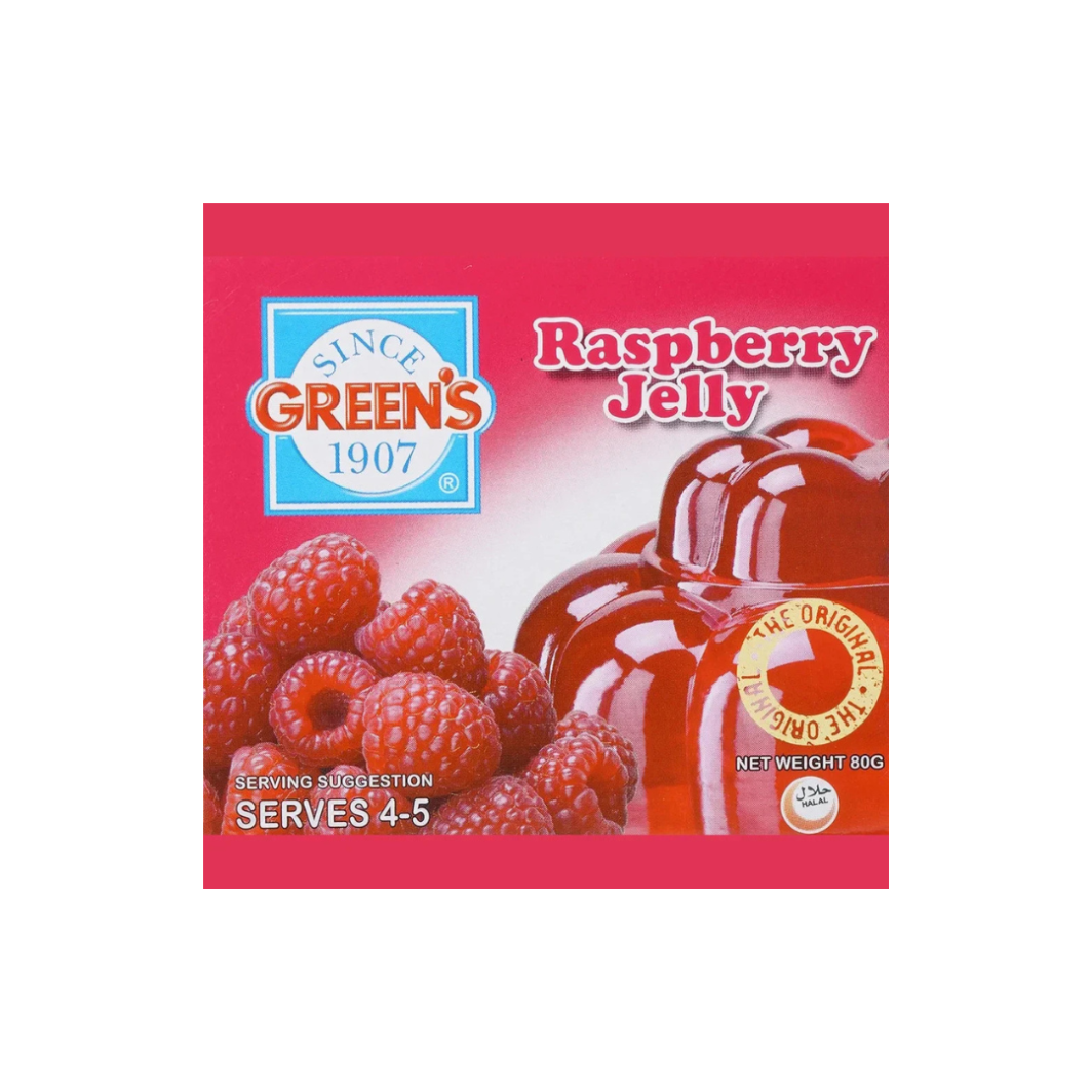 Green's Rasberry Jelly, 80G - Pack Of 1