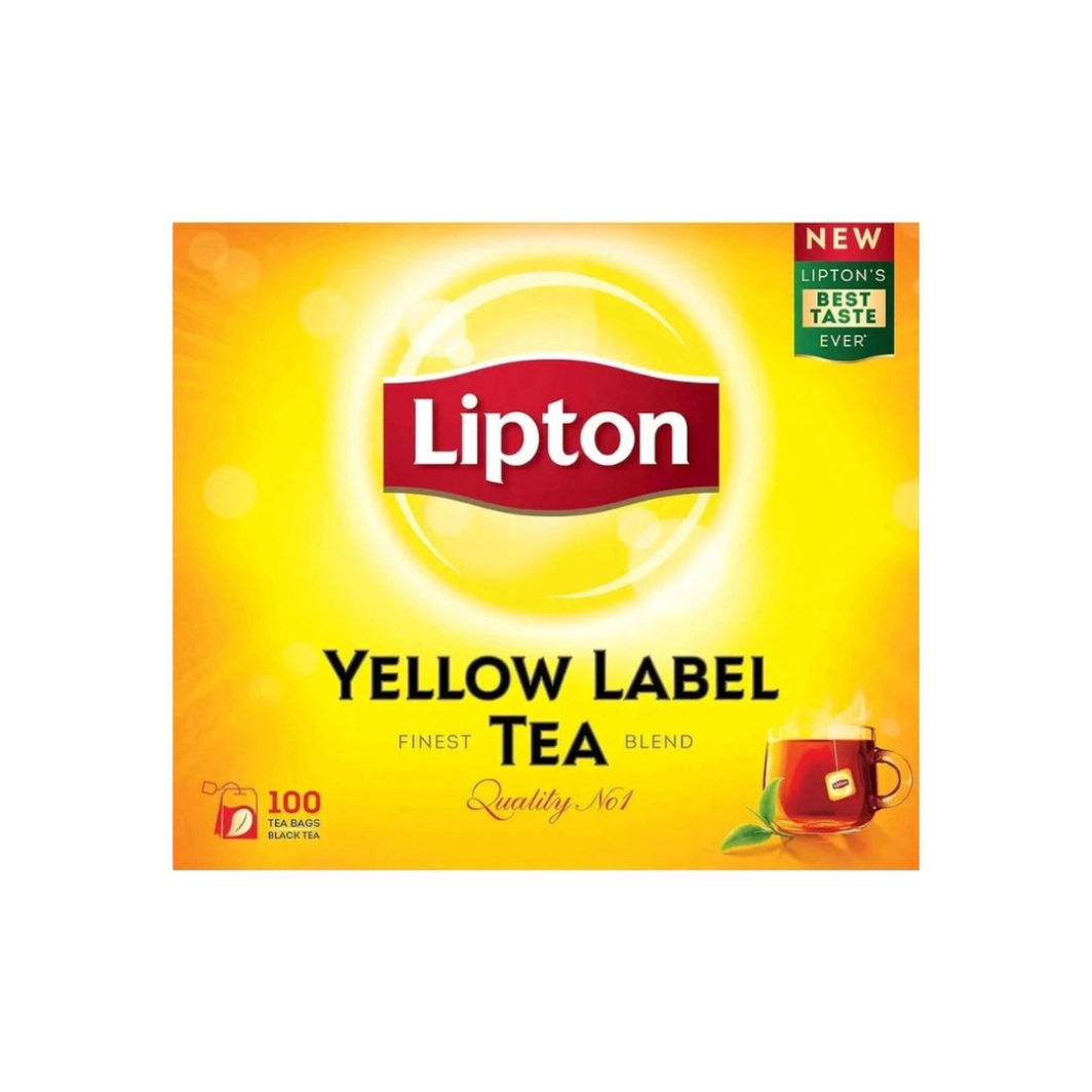 Lipton Yellow Label Black Tea, 100 Bags - Pack Of 1