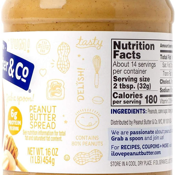 Peanut Butter & Co The Bee's Knees Peanut Butter Spread, 454G