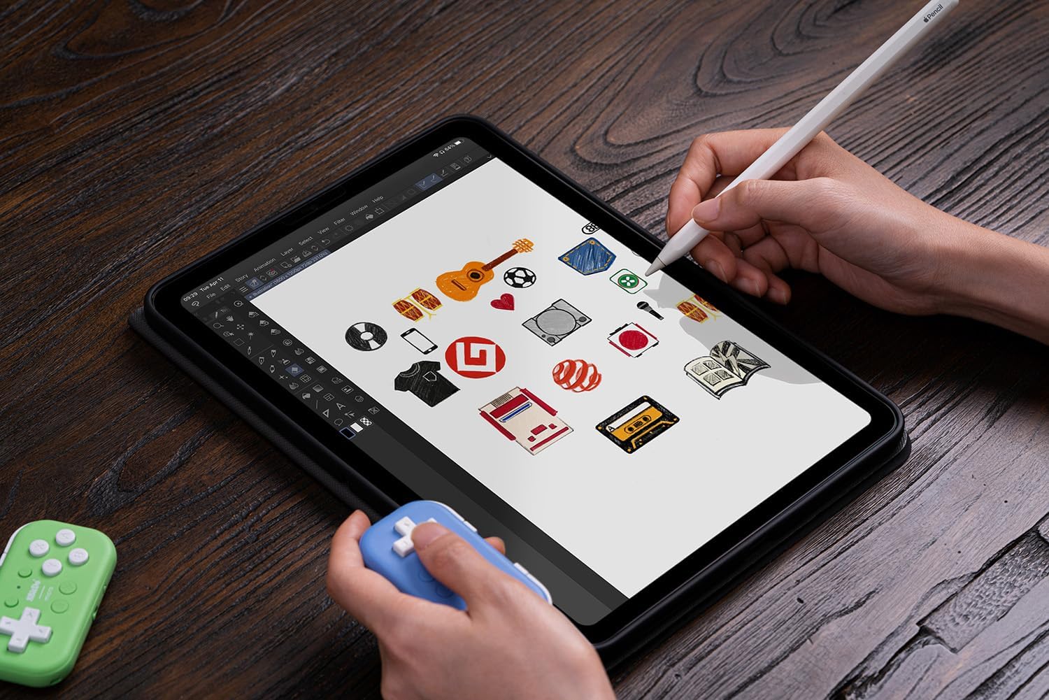 Nargos 8Bitdo Zero 2 Bluetooth Key Chain Sized Mini Controller for Nintendo Switch, Windows, Android and macOS (Yellow Edition)