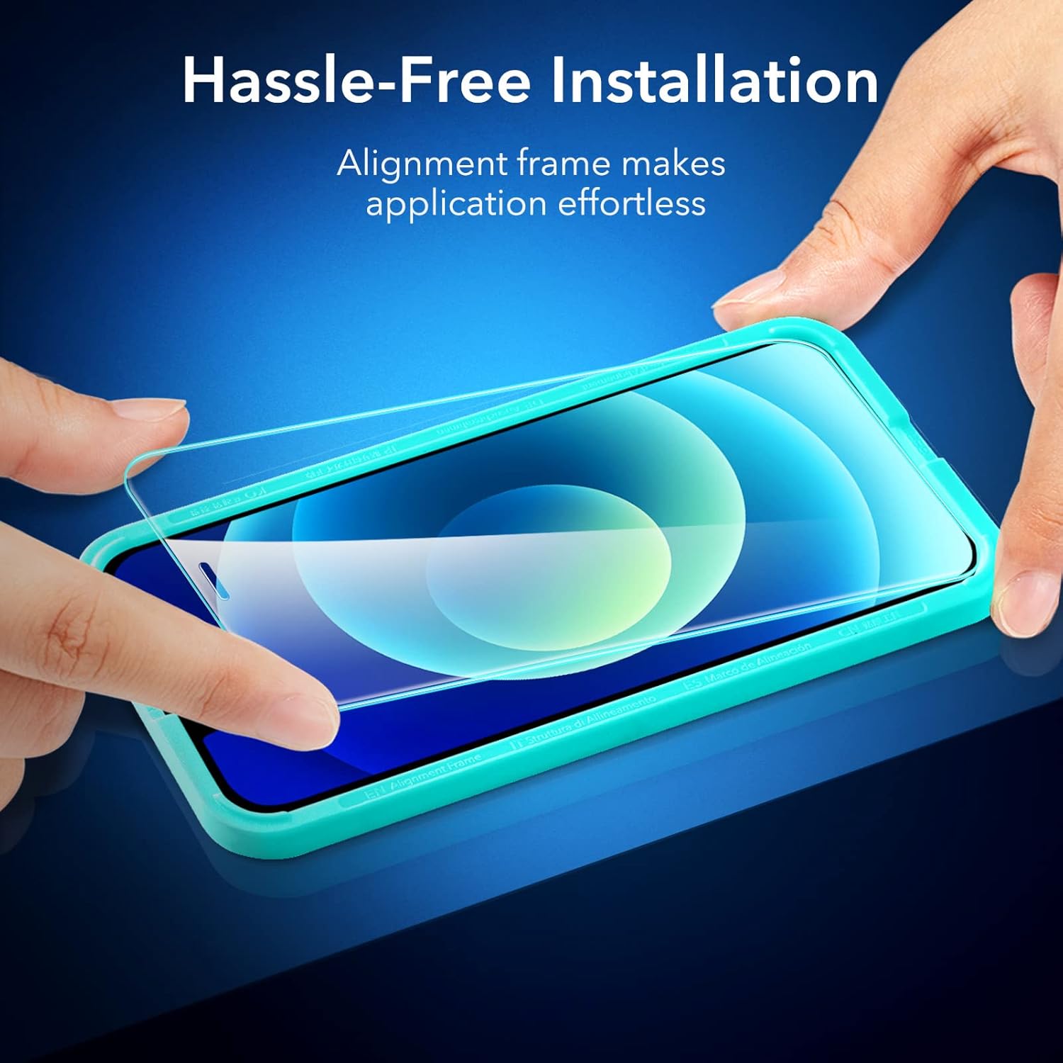 ESR 3 Pack for iPhone 17 Pro Max Screen Protectors, High Clarity, 9H Hardness Scratch Resistant, Military-Grade Tempered Glass, Shatterproof, Screen Guard with Easy Installation Tool