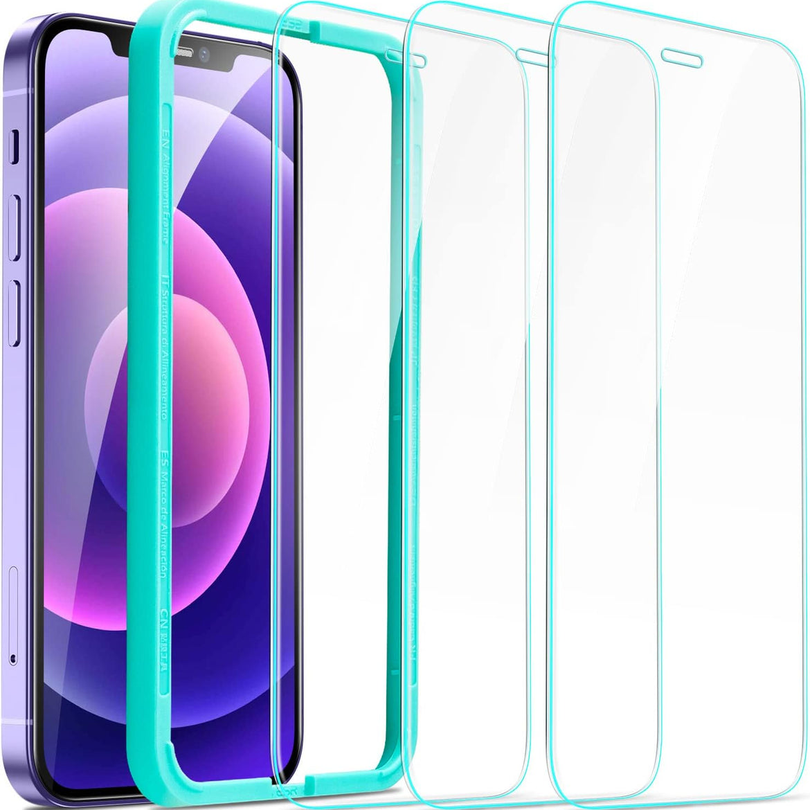 ESR 3 Pack for iPhone 17 Pro Max Screen Protectors, High Clarity, 9H Hardness Scratch Resistant, Military-Grade Tempered Glass, Shatterproof, Screen Guard with Easy Installation Tool