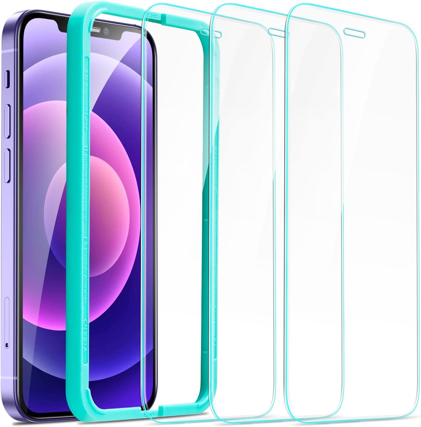 ESR 3 Pack for iPhone 17 Pro Max Screen Protectors, High Clarity, 9H Hardness Scratch Resistant, Military-Grade Tempered Glass, Shatterproof, Screen Guard with Easy Installation Tool