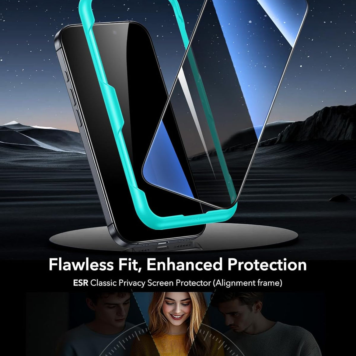 ESR 3 Pack for iPhone 17 Pro Max Screen Protectors, High Clarity, 9H Hardness Scratch Resistant, Military-Grade Tempered Glass, Shatterproof, Screen Guard with Easy Installation Tool