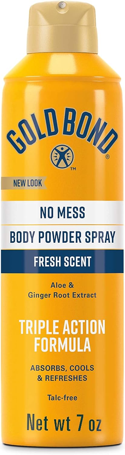 Gold Bond No Mess Talc-Free Foot Powder Spray 7 oz., Fresh Scent
