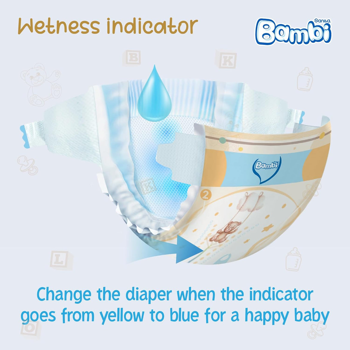 Sanita Bambi, Size 2, Small, 3-6 Kg, Value Pack, 48 Diapers