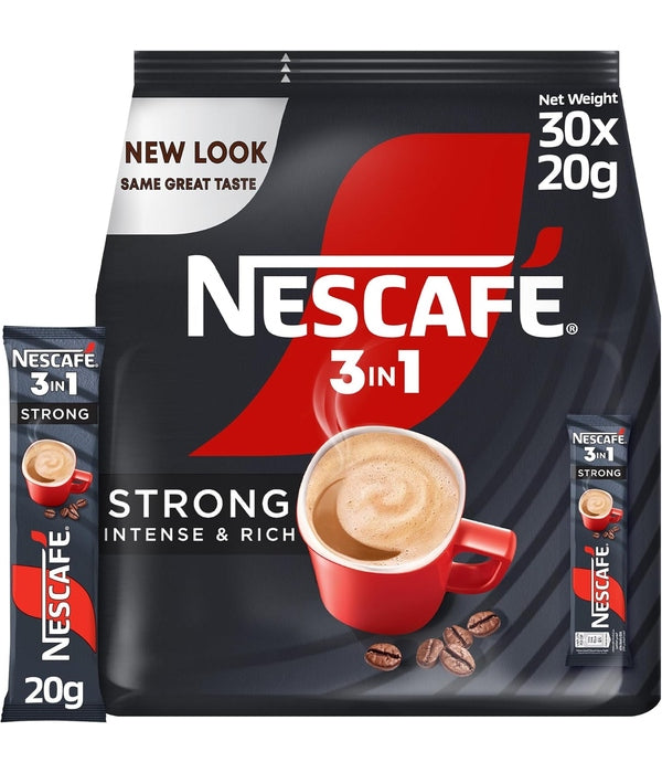 Nescafe 3In1 Strong Coffee Mix Stick 20g (30 Sticks)