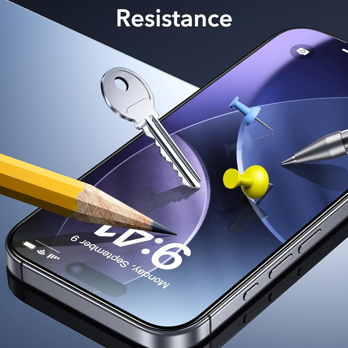 ESR 3 Pack for iPhone 17 Pro Max Screen Protectors, High Clarity, 9H Hardness Scratch Resistant, Military-Grade Tempered Glass, Shatterproof, Screen Guard with Easy Installation Tool