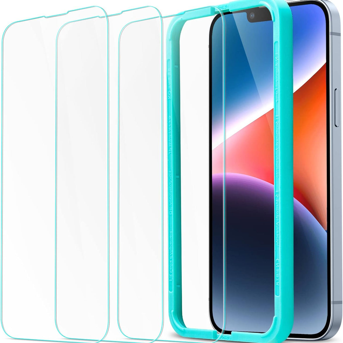 ESR 3 Pack for iPhone 17 Pro Max Screen Protectors, High Clarity, 9H Hardness Scratch Resistant, Military-Grade Tempered Glass, Shatterproof, Screen Guard with Easy Installation Tool