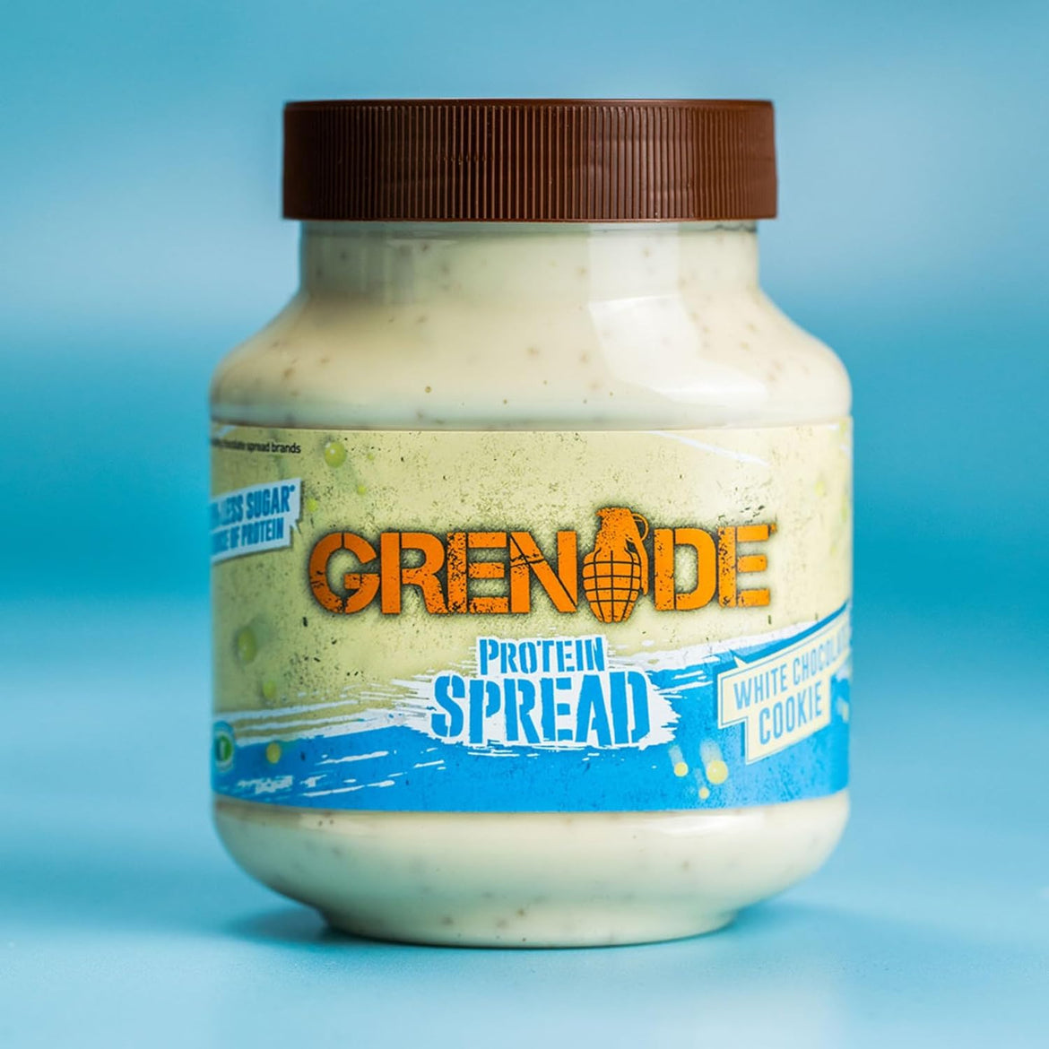 Grenade White Chocolate Cookie Vegetarian Protein Spread, 360 g Jar (Pack of 1)