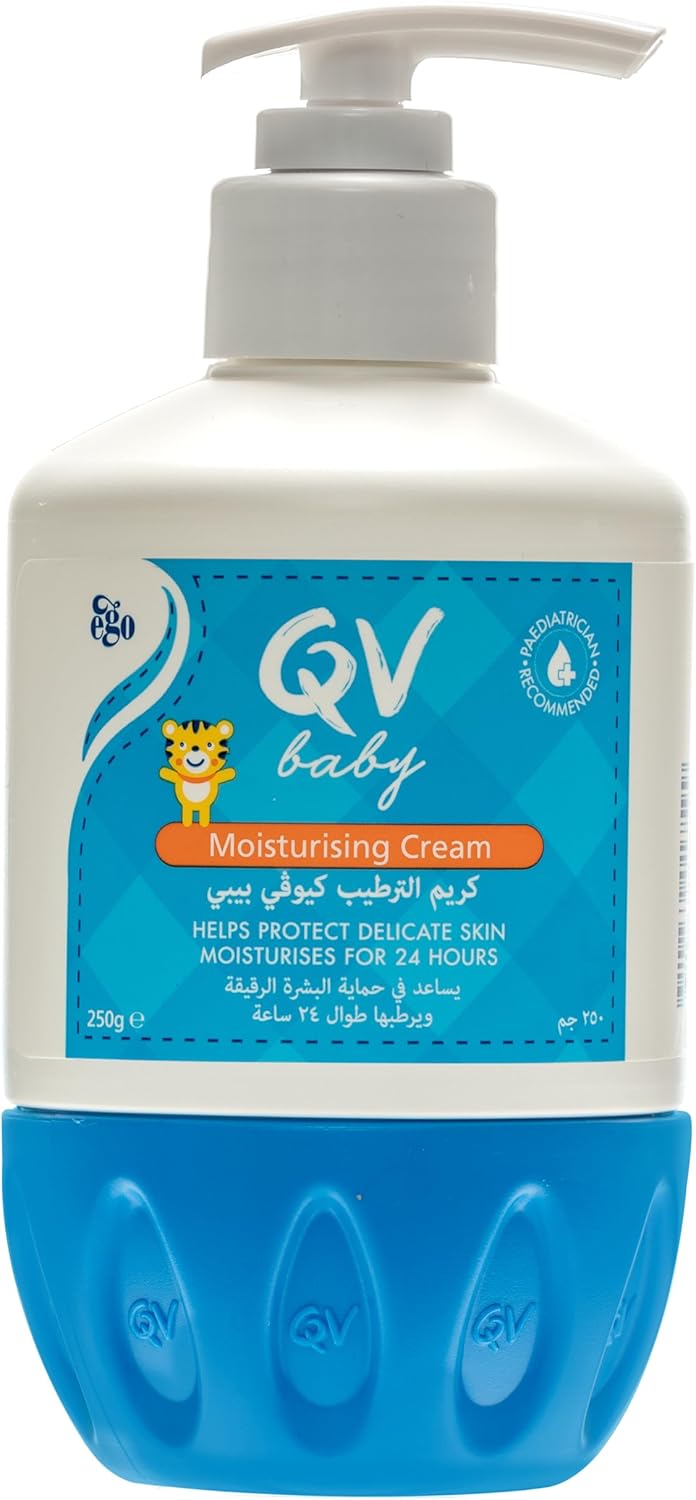 QV Baby Moisturising Cream 500g | Gentle Hydration for Sensitive Skin | Hypoallergenic, Fragrance-Free, Dermatologist Recommended | Ideal for Daily Use on Baby's Delicate Skin | Long-Lasting Moisture