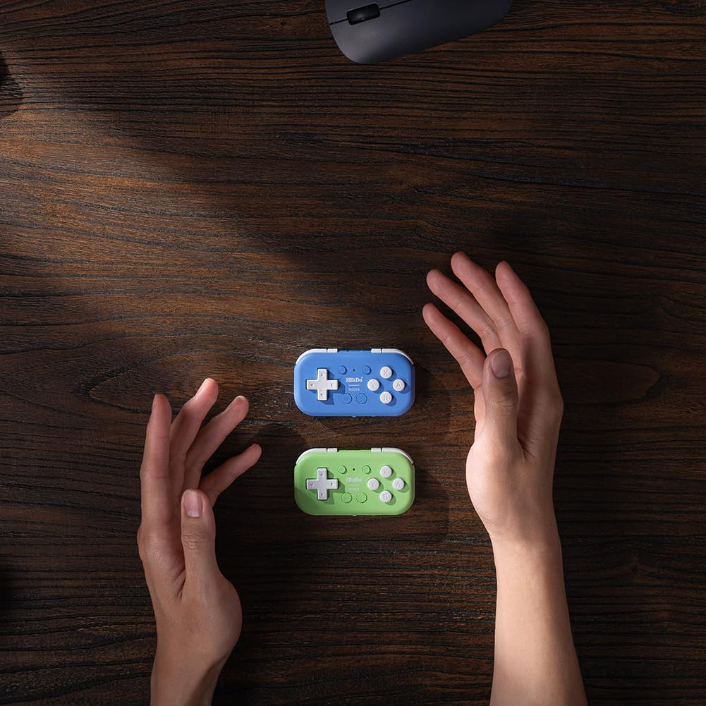 Nargos 8Bitdo Zero 2 Bluetooth Key Chain Sized Mini Controller for Nintendo Switch, Windows, Android and macOS (Yellow Edition)